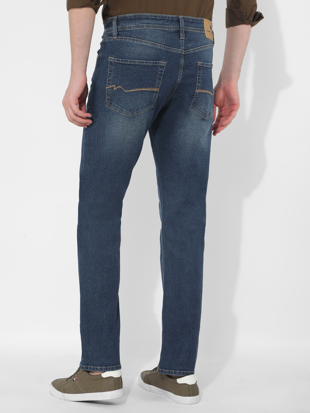 Numero Uno Men Solid Blue Jeans
